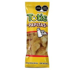 Totis Papitas con sal 90grs,